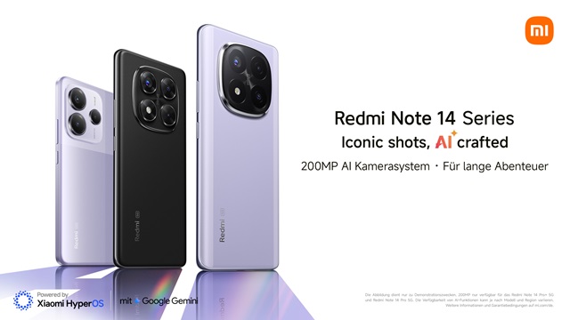 Xiaomi stellt die Redmi Note 14 Serie vor